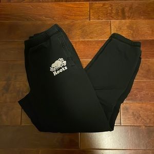 Roots Black Sweatpants w/ Pockets